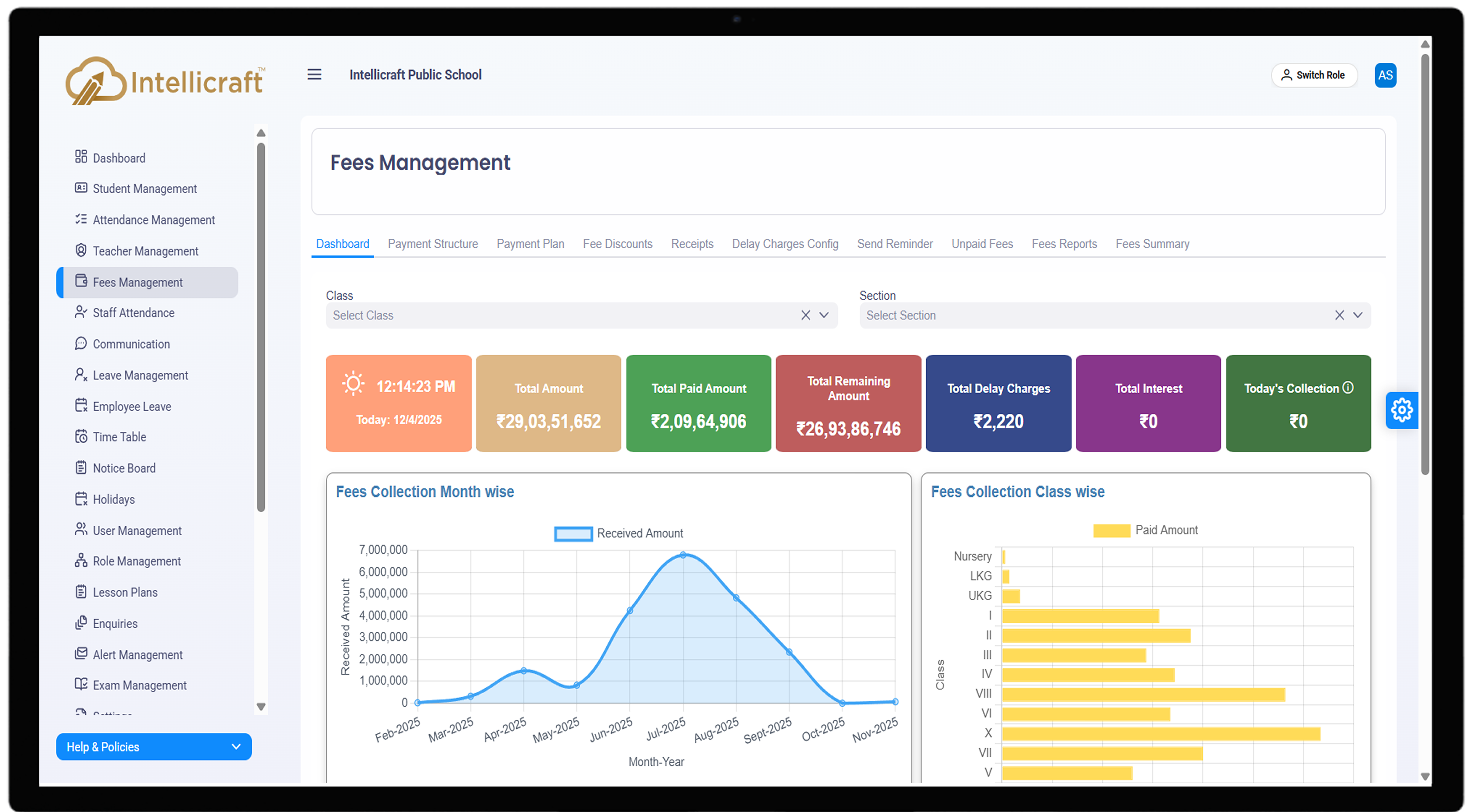 Intellicraft Timetable Dashboard